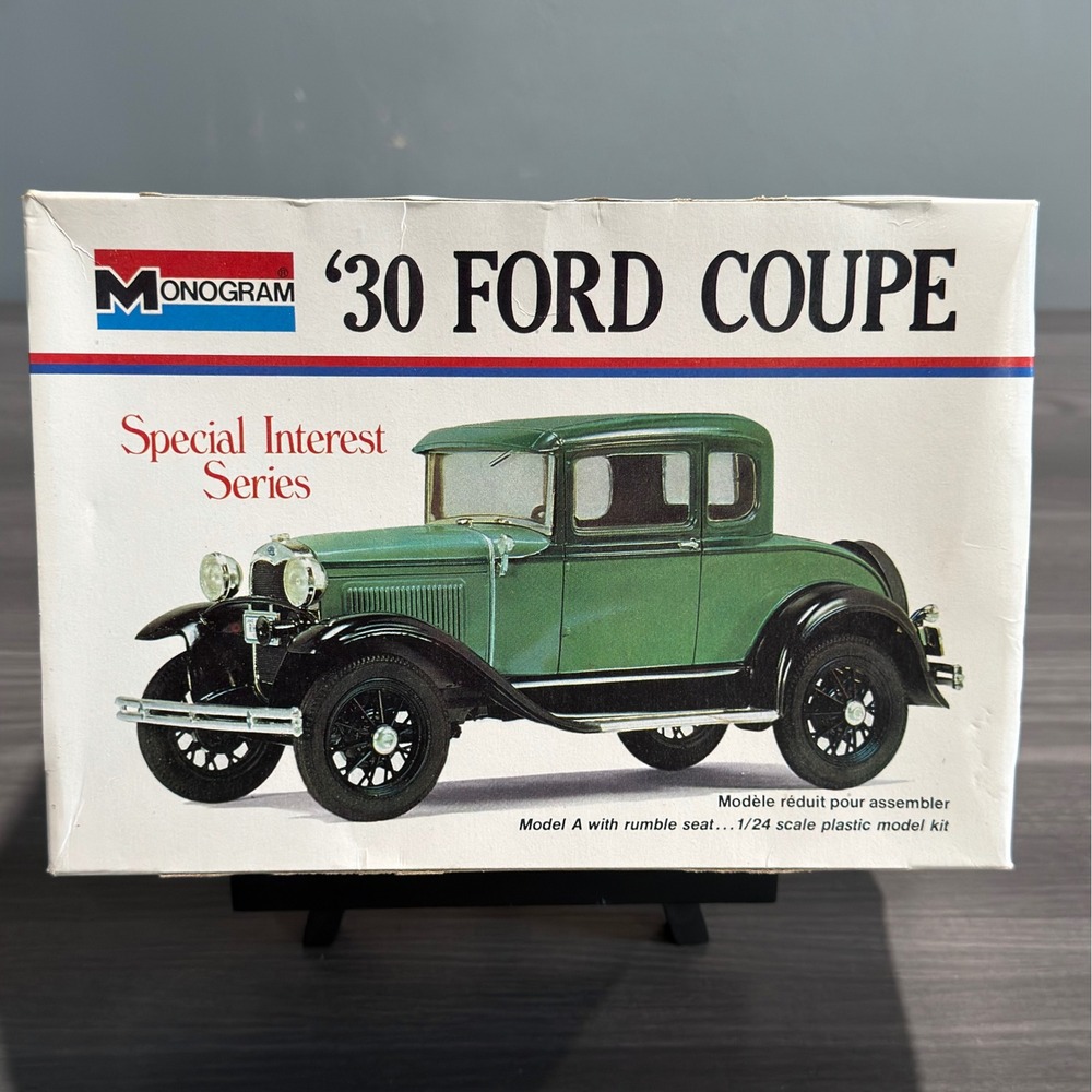 Monogram 30 Ford Coupe 1/24 Scale Plastic Model Kit Special Interest Series 7551